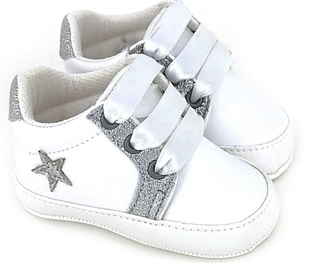 Chaussures à lacets blanc