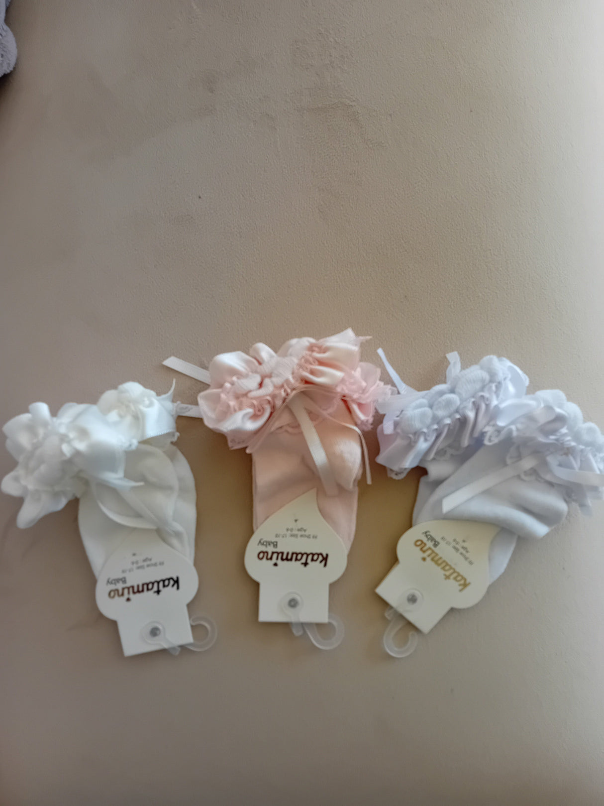 Chaussettes blanc cassé