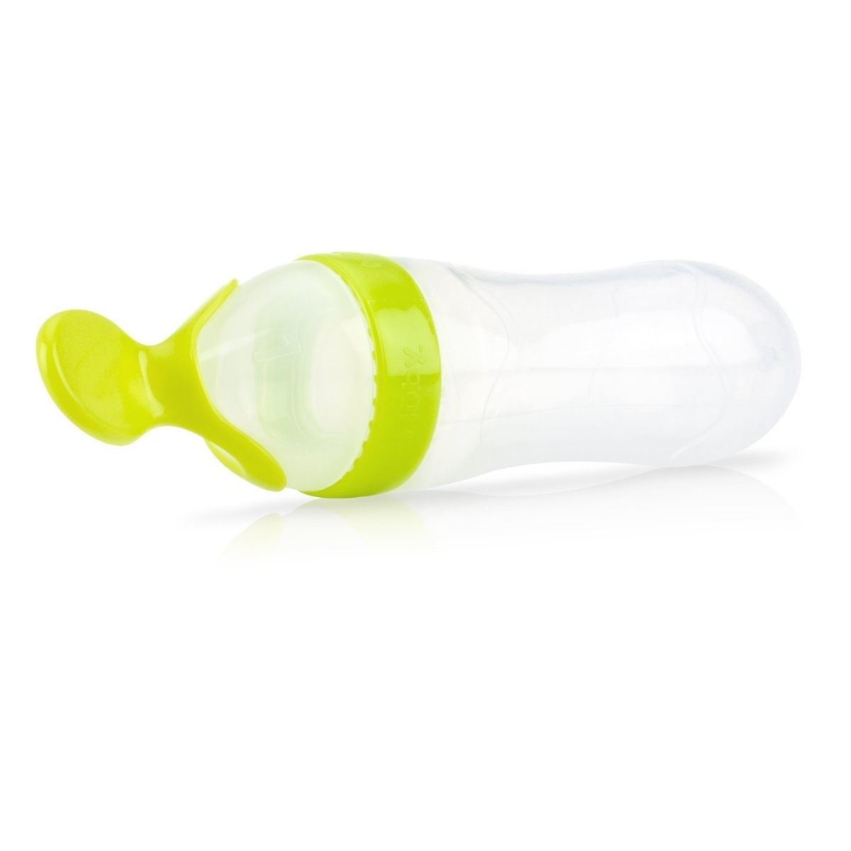 Biberon cuillère semi-rigide en silicone pour repas liquide (soupe, compote) +6mois - Nûby