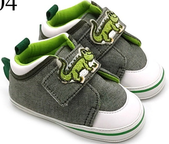 Chaussures à scratch Vertes - Crocodile