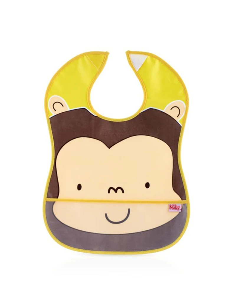 Bavoir imperméable avec poche +3 mois - Nûby