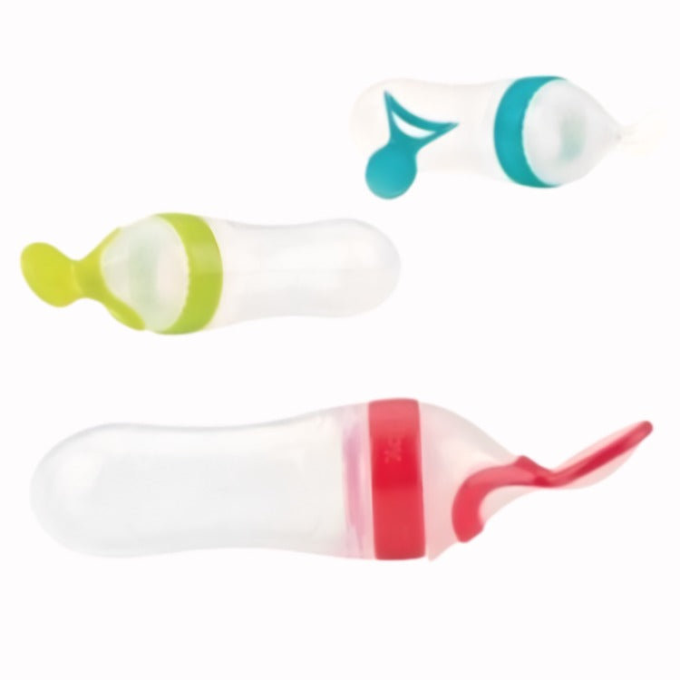 Biberon cuillère semi-rigide en silicone pour repas liquide (soupe, compote) +6mois - Nûby
