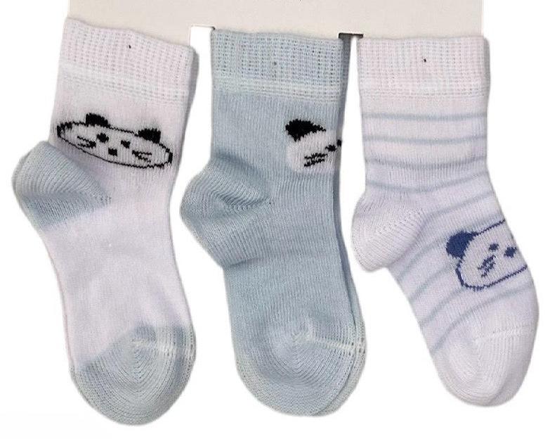 Paires de 3 chaussettes bleues