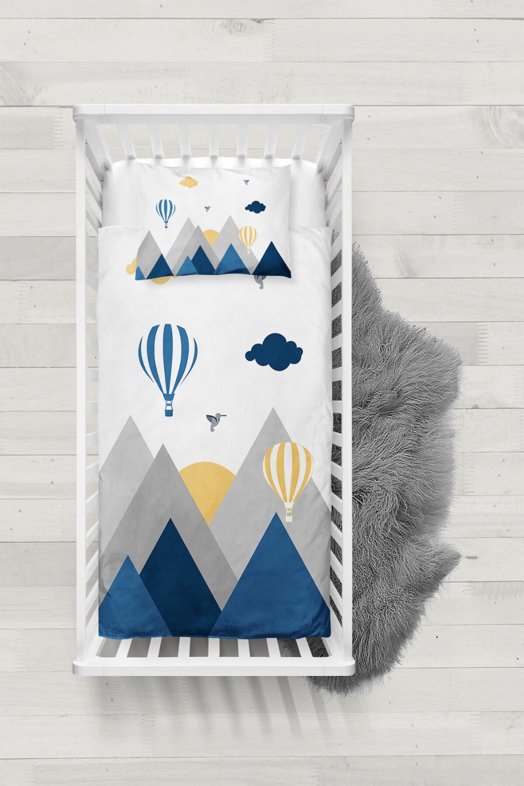 Housse de couette montagne 100x150cm