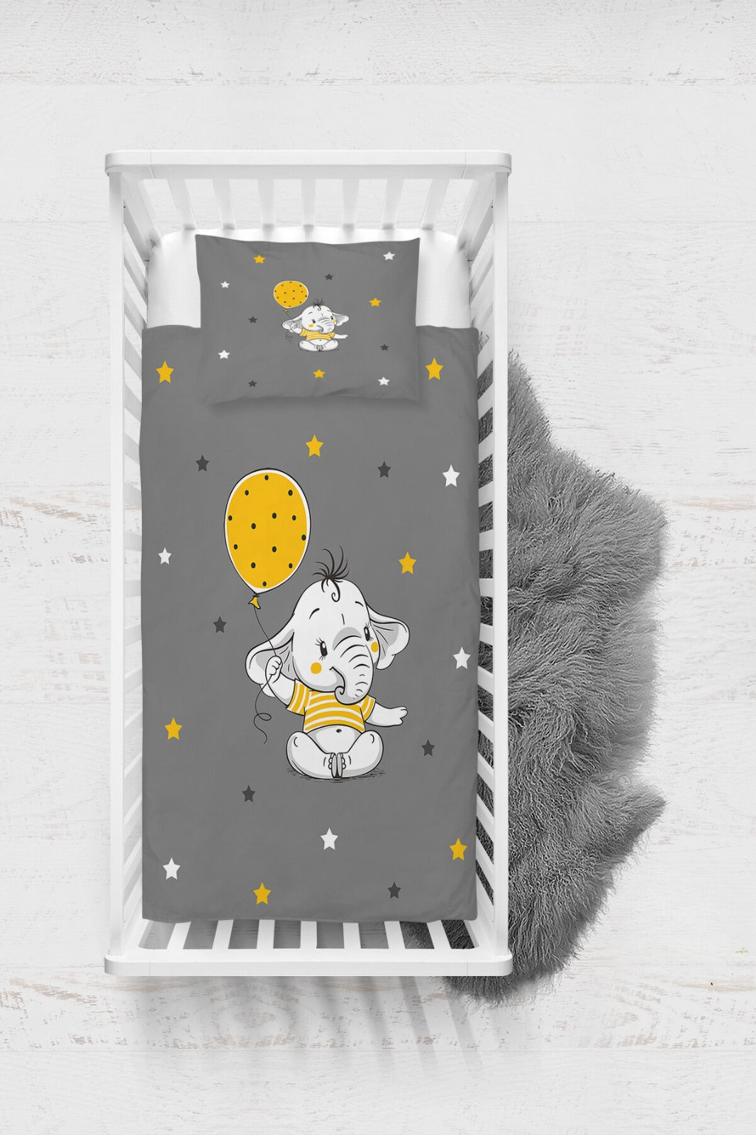 Housse de couette éléphant 100x150cm