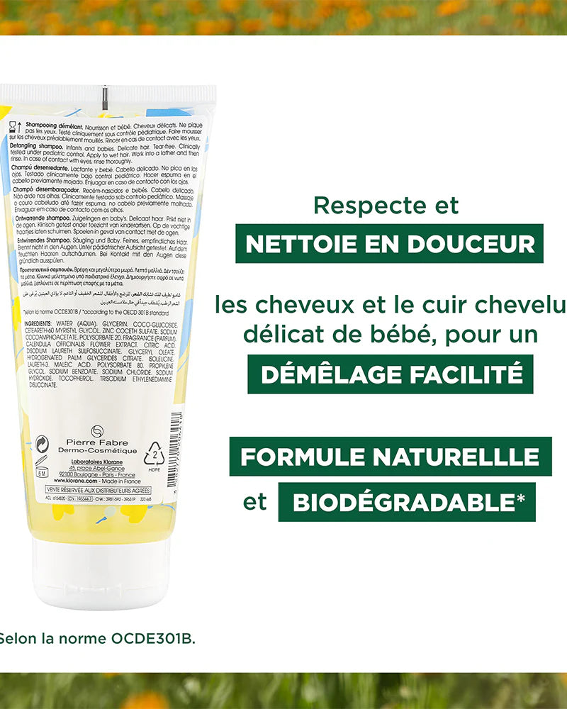 Klorane bébé Shampoing démélant 200ml