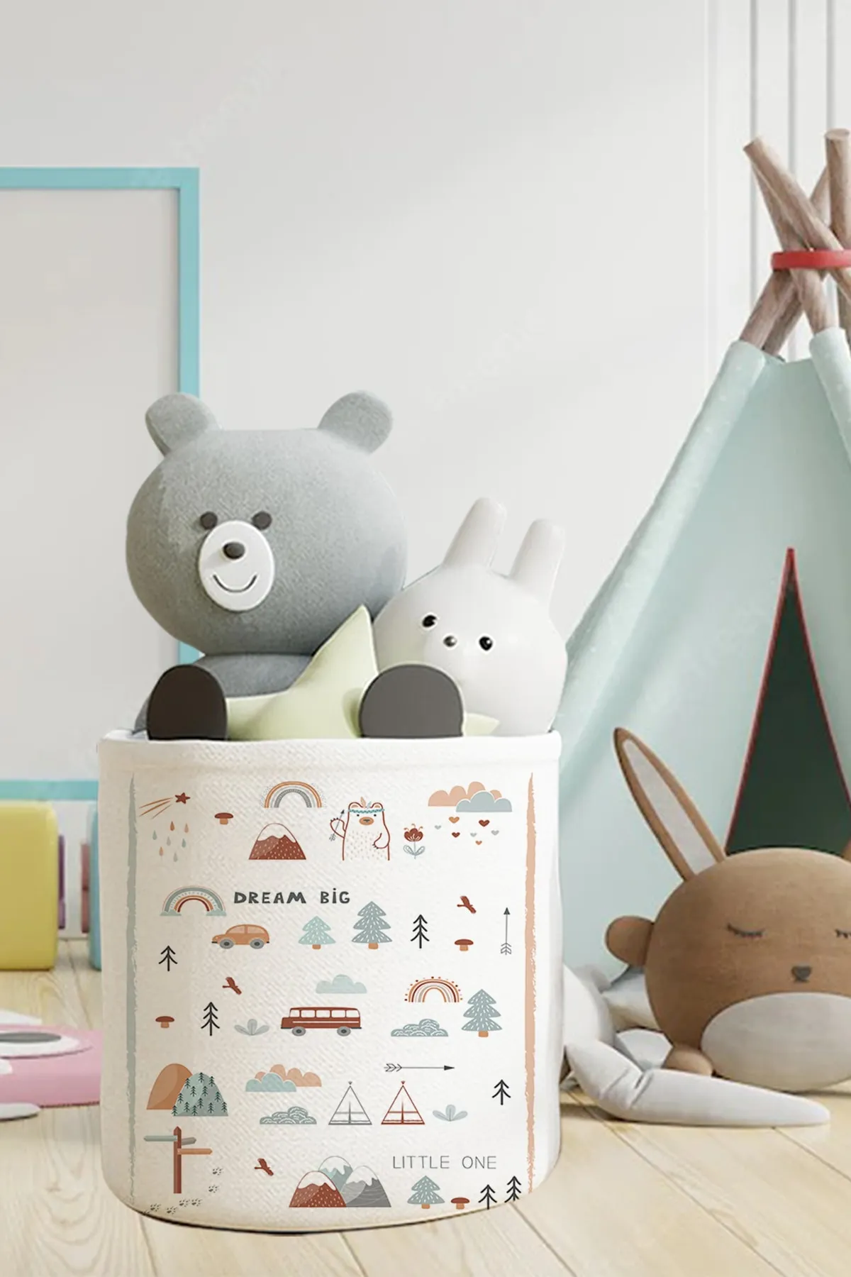 Panier à motif Montagne