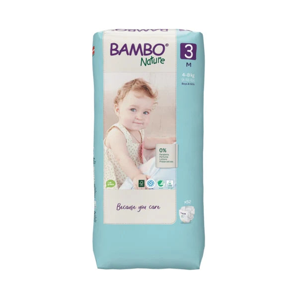 Bambo Nature 3 : 4-8 kg M /52 unités