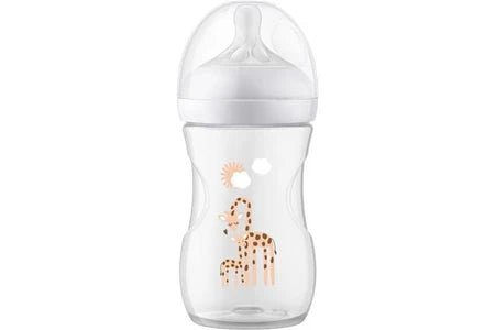 Biberon Avent Natural plastique 1m+ 260 ml déco Licorne