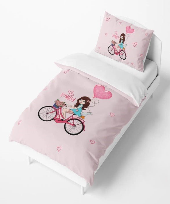 Housse de couette Bicyclette 160x220cm