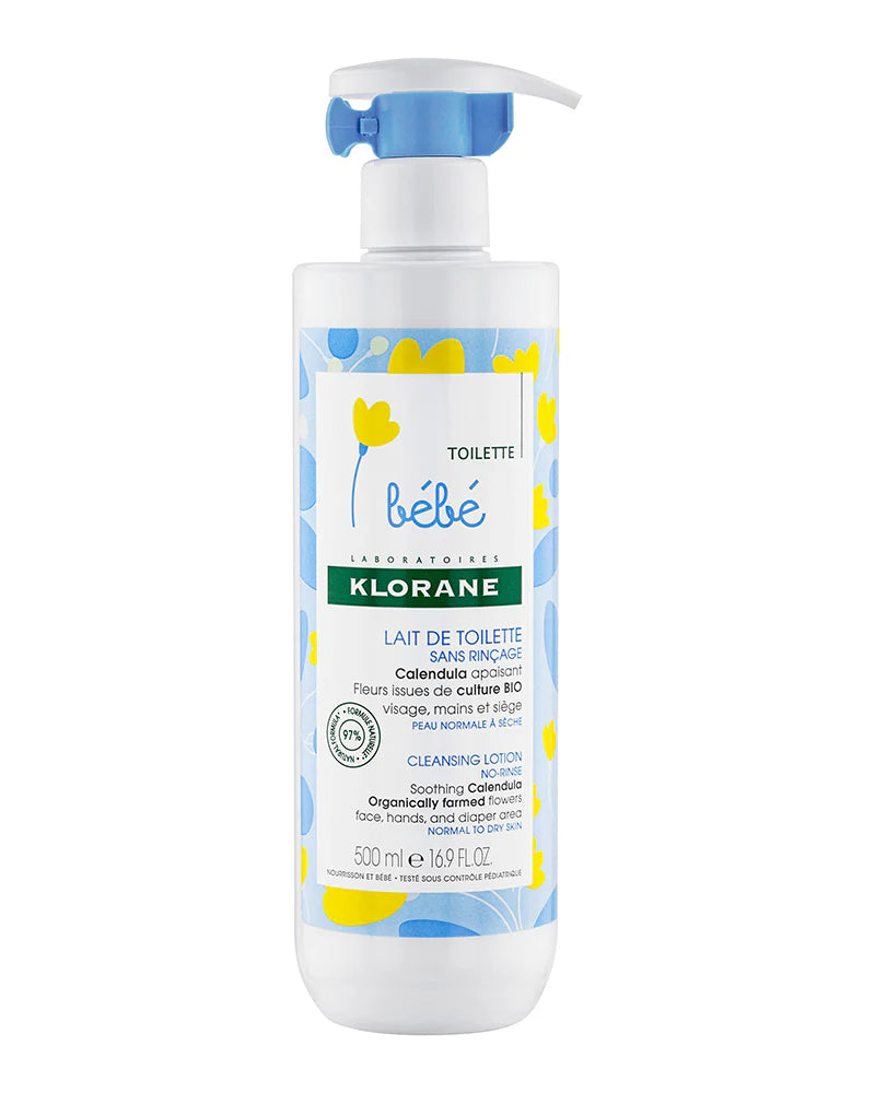 Klorane bébé Lait De Toilette sans rinçage 500Ml