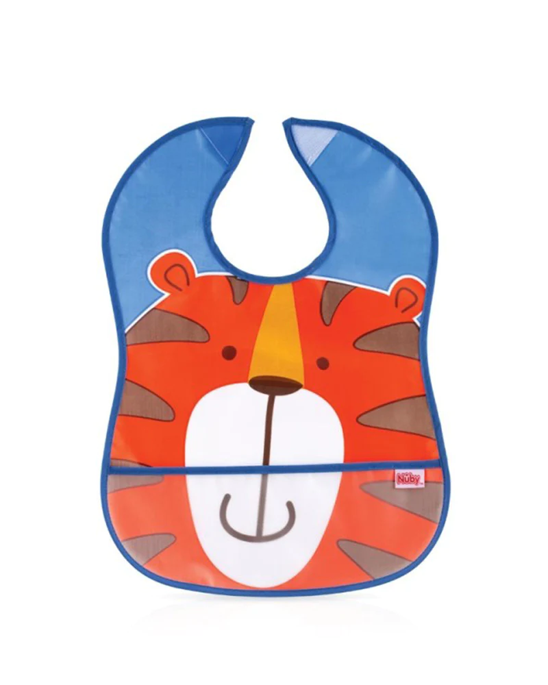 Bavoir imperméable avec poche +3 mois - Nûby
