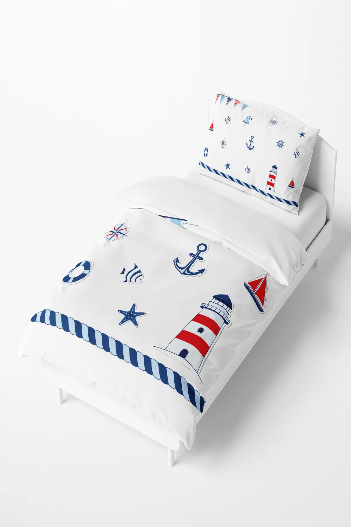 Housse de couette Blue Navel 160x220cm