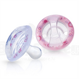 Sucette 100% silicone Surmoulé Natural Flex Cerise  0-6mois - Nûby