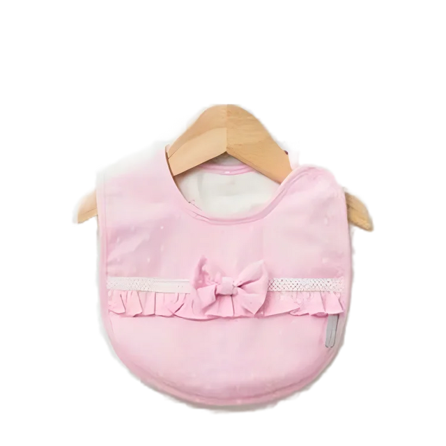 Bavoir Naissance Rose
