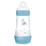 Biberon MAM Easy Start anti-colique bleu avec tétine et capuchon