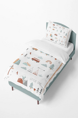 Housse de couette à motifs montagne