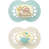 MAM 2 Sucettes Original Nuit 6M+ - Vert eau et blanc cassé
