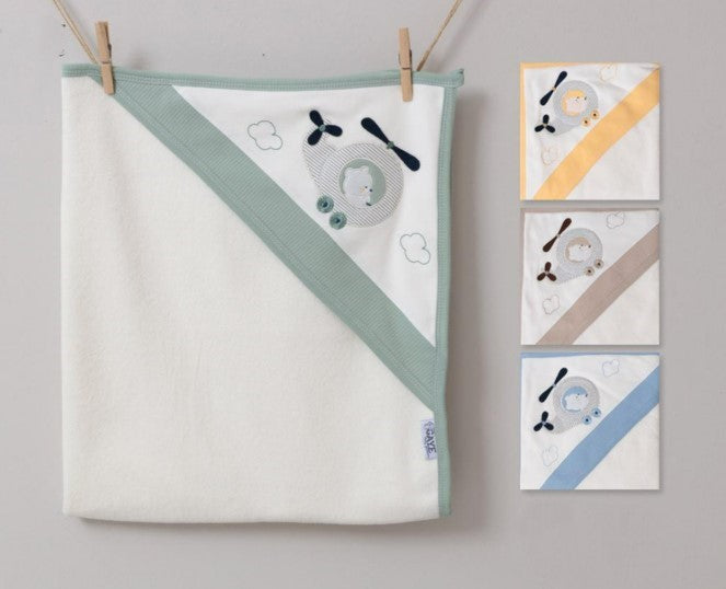 Sortie de bain Hélicoptère vert