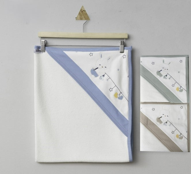 Sortie de bain Lapin bleu