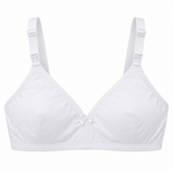 Soutien-gorge d’allaitement blanc à bretelles réglables et fermeture centrale