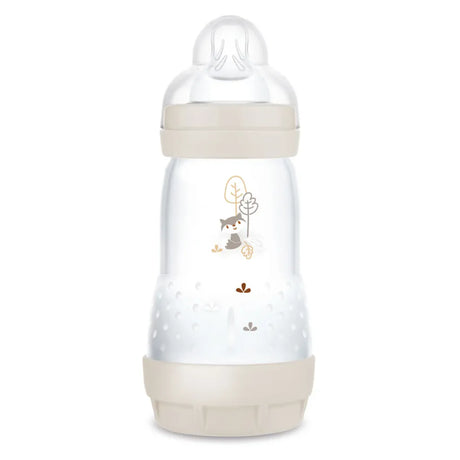 Biberon MAM Easy Start anti-colique 260 ml blanc cassé, tétine et décor