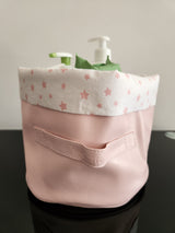 Panier rose rond étoile rose
