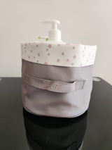 Panier mauve rond étoile mauve