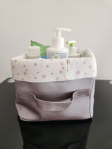 Panier mauve carré étoile mauve