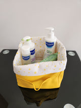 Panier jaune carré étoile jaune