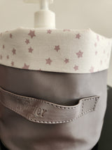 Panier mauve rond étoile mauve