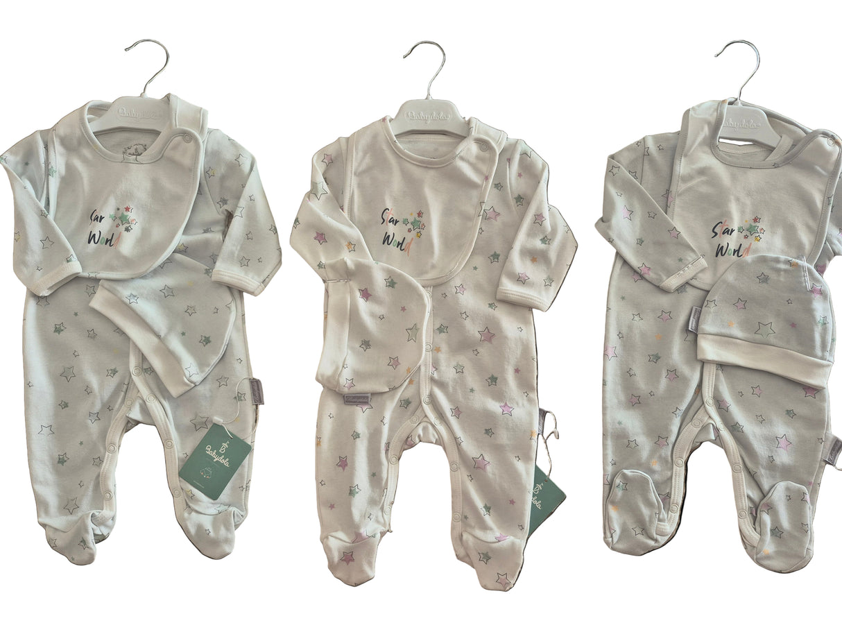 Ensemble Etoile bleu clair