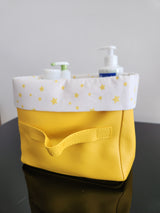 Panier jaune carré étoile jaune