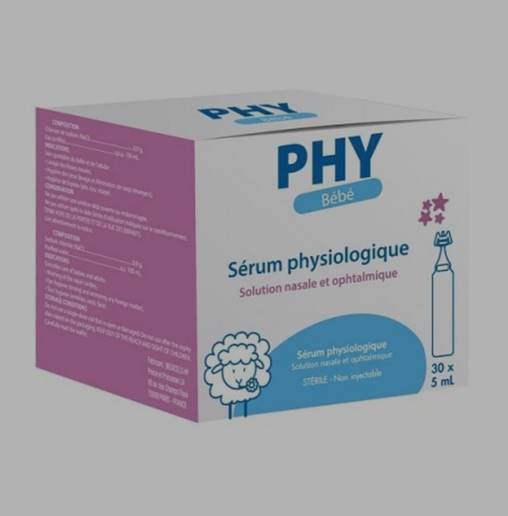 Gilbert sérum physiologique 5ml, boite de 30