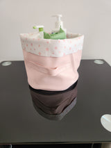 Panier rose rond étoile rose